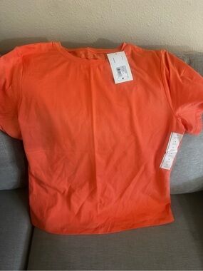Target Women’s Short Sleeve Tee - Bright Coral Orange